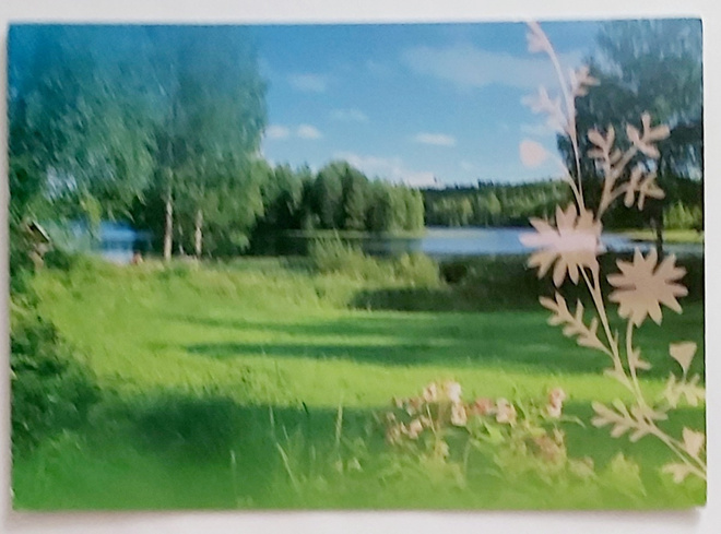"Kesäinen järvimaisema" KULKEMATON POSTIKORTTI