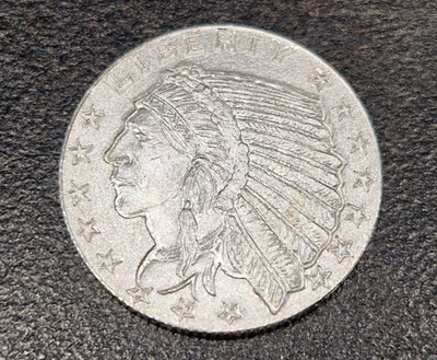 1/10 oz 999 Hopea raha Indian head gold coin tribute