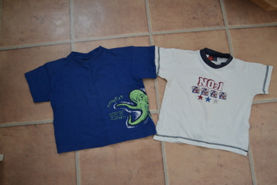 Everton 100cm ja Lindex 98 t-paidat