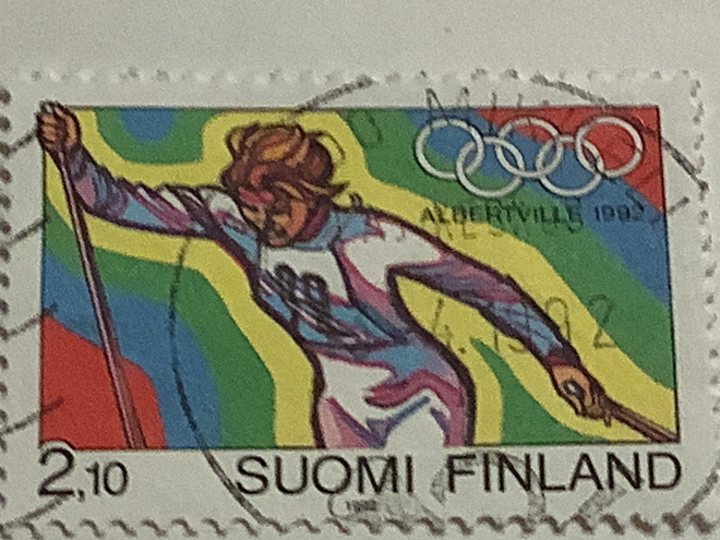 1157/ 1992 Olympialaiset Albertville o leimattu