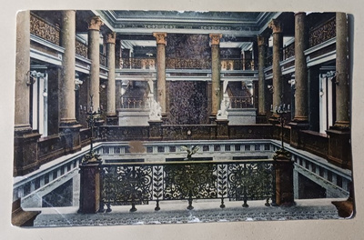 Helsinki, Säätytalo, ylöskäynti, vanha väripk, p. 1907