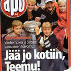 Apu n:o 24 2007 Teemu & Stanley Cup. Anu. Ari. Irina. - pikkukuva 1