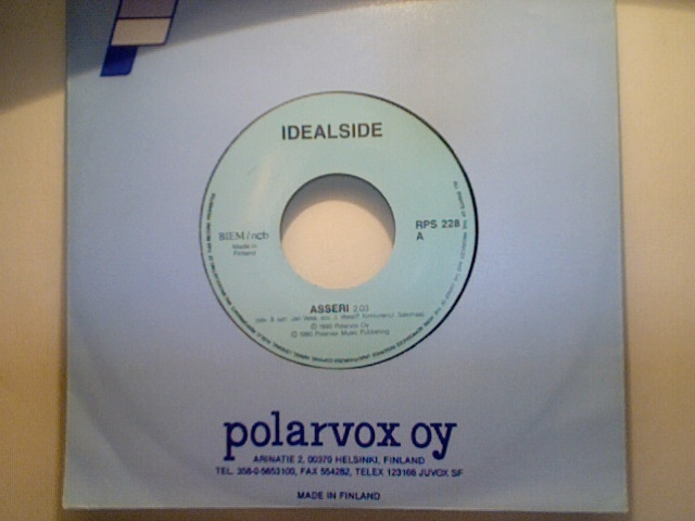 IDEALSIDE  ::  ASSERI / HUIMA KUJERRUS :: VINYYLI  7"   1990