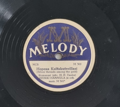 Savikiekko 1955 Leea Solje Heikki Hovi  Hannula Melody M 302