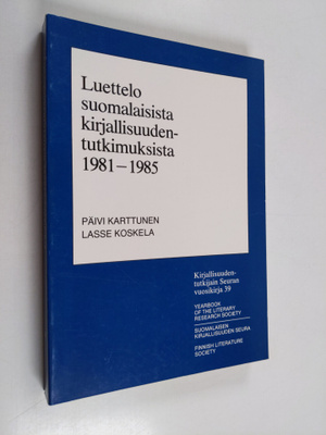 Päivi Karttunen : Luettelo suomalaisista kirjallisuudentu...