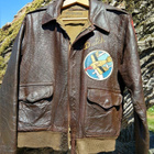 USAAF A-2 nahkatakki lentäjän laivuemerkki B-17 WW2 91st BG - pikkukuva 5