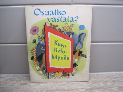 TAMMEN HOPEISET KIRJAT, OSAATKO VASTATA? no 37, 1975