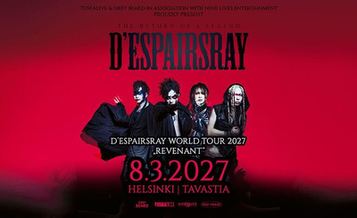 D'ESPAIRSRAY LIPPUJA TAVASTIALLE 8.3.2027 HELSINKI