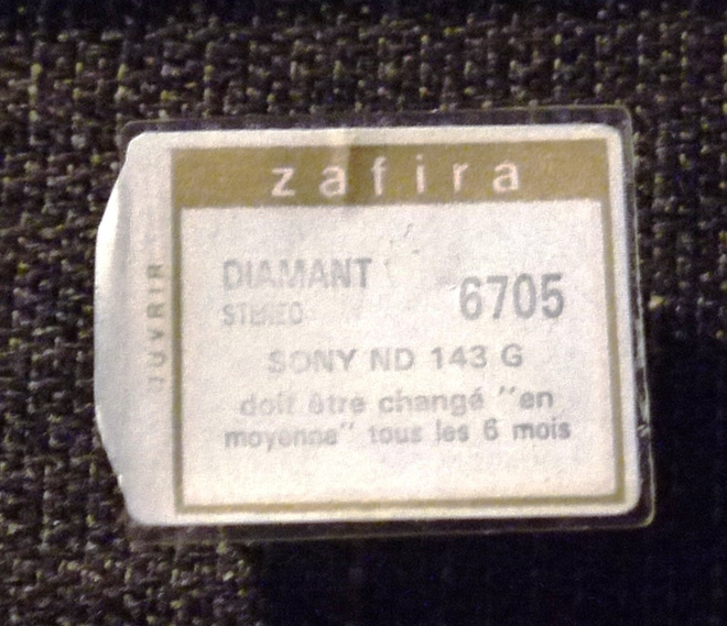 Levysoittimen neula Zafira Diamant 6705