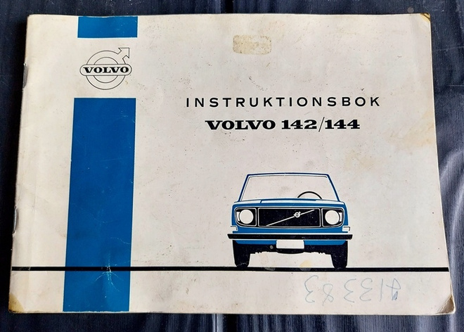 VOLVO 142 144  instruktionsbok 1971