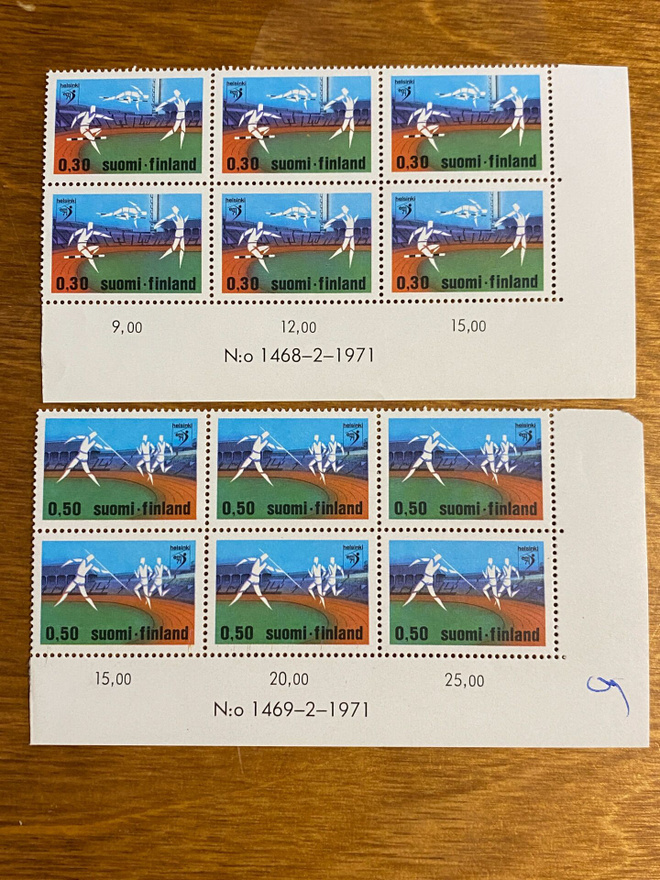 YLEISURHEILUN EM-KILPAILUT 1971 NUMERO KUUSILOT**
