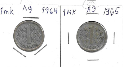 HOPEAMARKAT 1 MK 1964+1965 (KO-125+129)