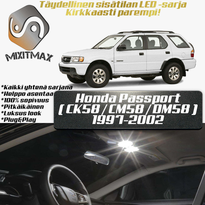 Honda Passport (G2) Sisätilan LED-sarja 8-osainen