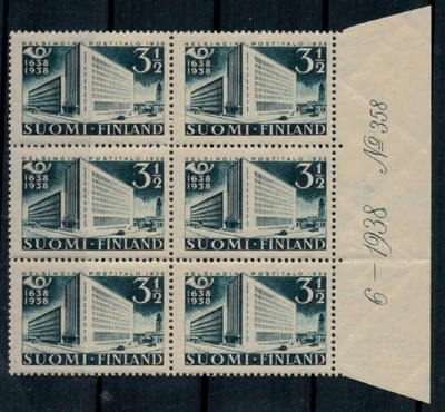 1938 posti 300v 3,50 mk nro-6lo ++