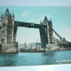 Lontoo, The Tower Bridge, vanha väripk, p. 1910 Suomeen - pikkukuva 1