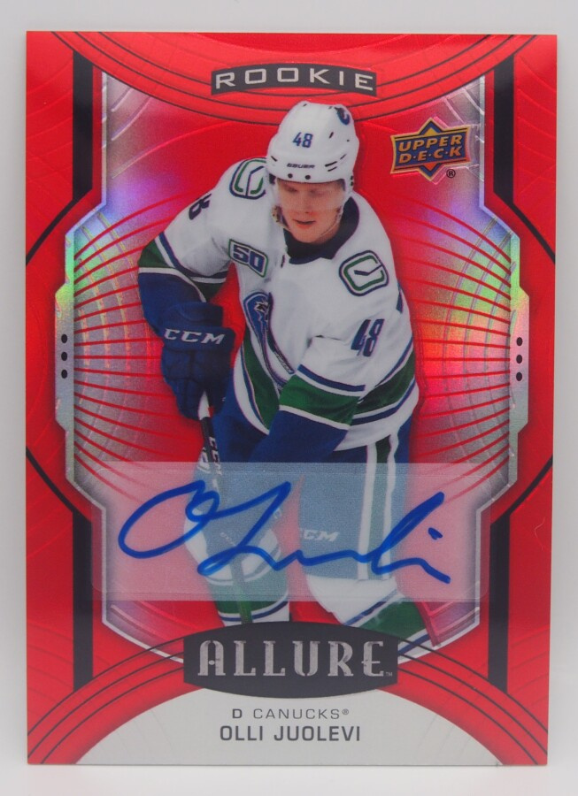 2020-21 Allure Red rainbow autographs Olli Juolevi