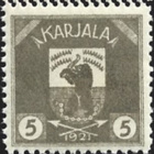 1922 Karjala 5 p YLÄR KAKSOISHAMMASTE  ** LaPe K 1 B Y2H - pikkukuva 2