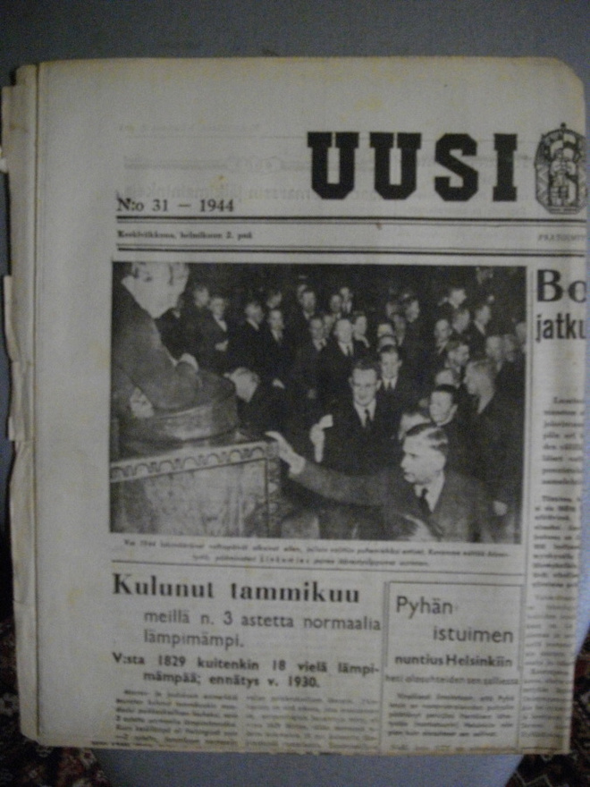 Uusi Suomi Nro 31/2.2.1944 (23.1)