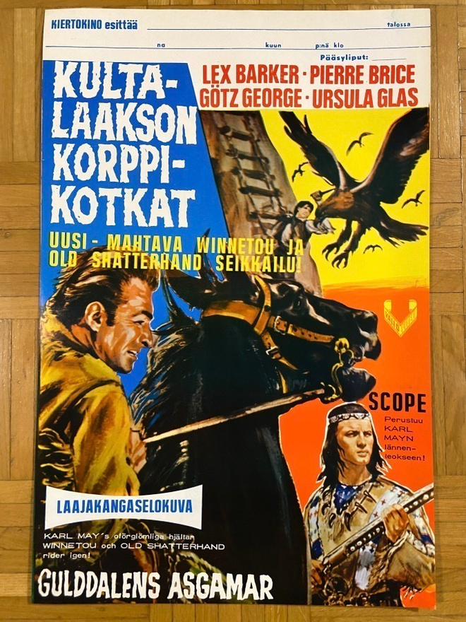 Vanha elokuvajuliste: Kultalaakson korppikotkat
