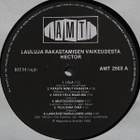 (LP) Hector - Lauluja Rakastamisen Vaikeudesta - pikkukuva 3