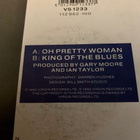 GARY MOORE: Oh Pretty Woman * King of The Blues* EUR 1990 - pikkukuva 2