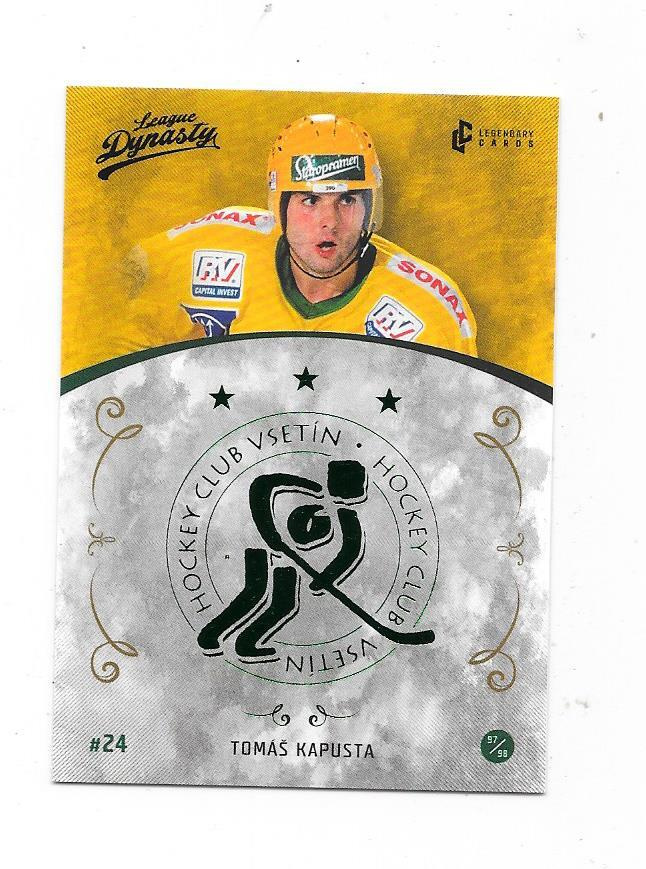 2019 HC Vsetin Legends Green # Tomas Kapusta ex Ässät