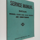Service manual Datsun : Model C230 and C210 series air co... - pikkukuva 1