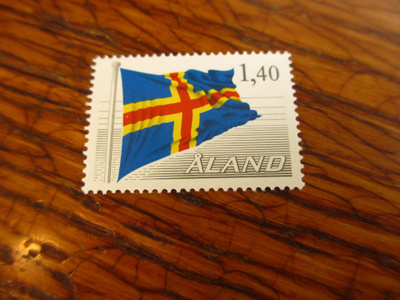 åland pm 1,40 lippu käyttämätön