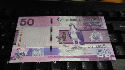 Gambia 50 dalasis 2019 UNC