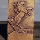 Orimattila merkki. Pronssivärinen. Mitat 30*50 mm. Valmistaj - pikkukuva 3