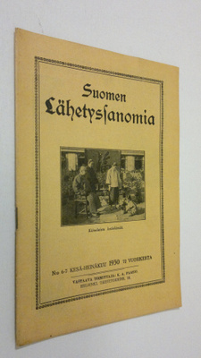 Suomen lähetyssanoma n:o 6-7 kesä-heinäkuu 1930