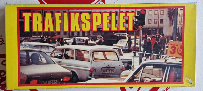 Liikennepeli/ traficspelet Vintage lautapeli hieno