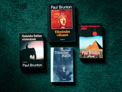 Paul Brunton kirjapaketti 4 kpl kirjoja mm. Yliminän viisaus