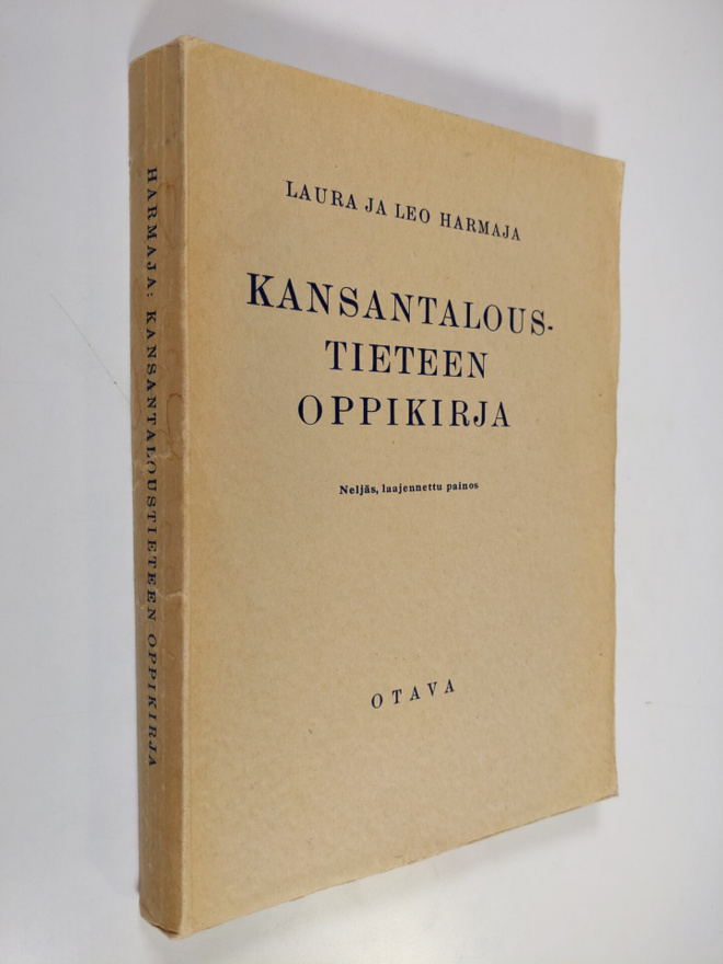Laura Harmaja ym. : Kansantaloustieteen oppikirja