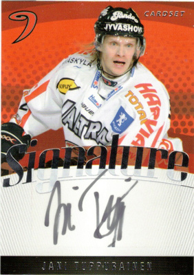 2011-12 Cardset JANI TUPPURAINEN JYP Signature nimmarI