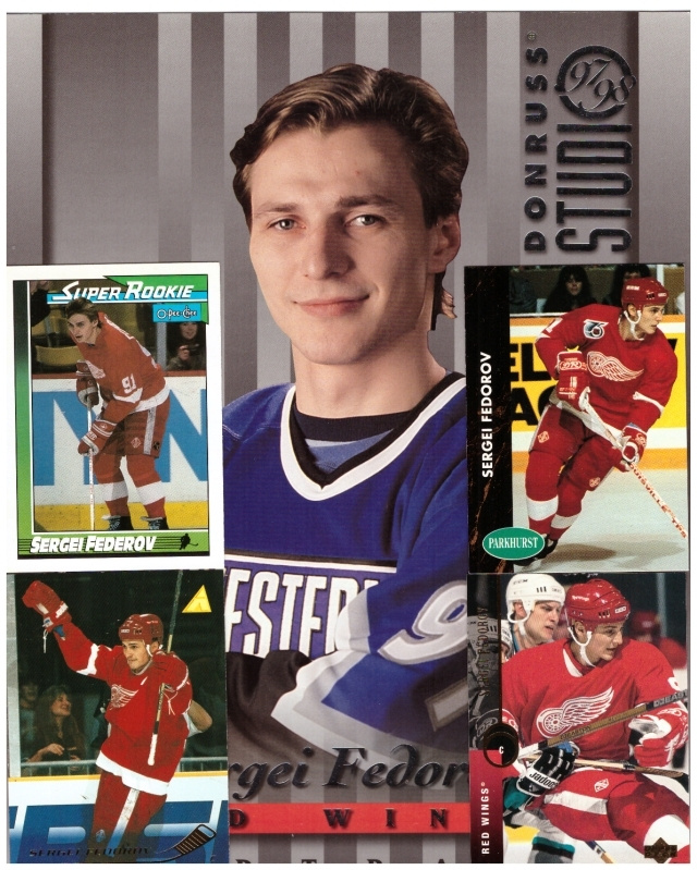 5 x SERGEI FEDOROV Detroit Red Wings