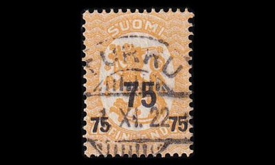 88 o M-17 75/20p loisto Turku 1.XI.22 (1919)