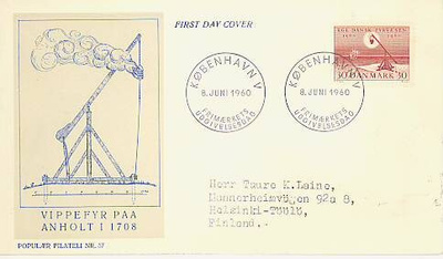 Tanska Mi 383 FDC