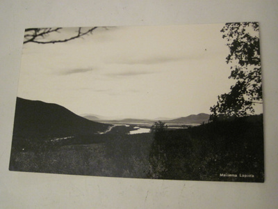 VANHA Postikortti Lappi 1950-l Alkup.Mallikappale