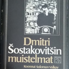 Dmitri Šostakovitšin muistelmat - Otava sid. 1980 - pikkukuva 1