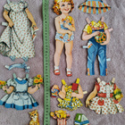 Paperinukke tyttö 1950-60-luku - pikkukuva 1