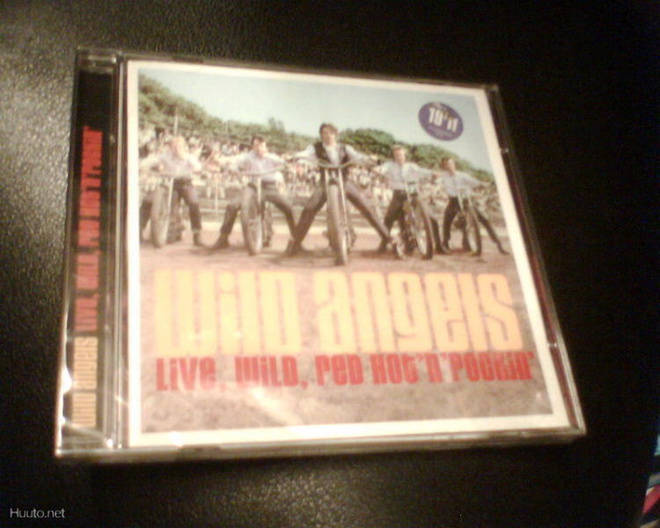 2CD WILD ANGELS Live, Wild, Red Hot'n'rockin (Sis.pk:t)