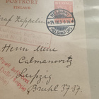 Zeppelin kortti Saksaan. Erittäin hienot leimat. - pikkukuva 4