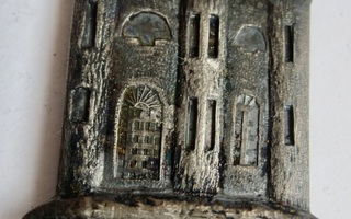 VANHA Merkki Viipuri Monrepos VPK Palokunta 1896-1921 Hopeaa