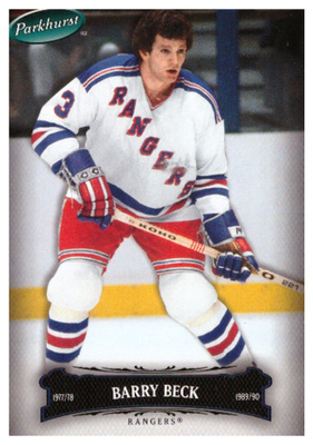 Legenda BARRY BECK Rangers 2006-07 Parkurst #12