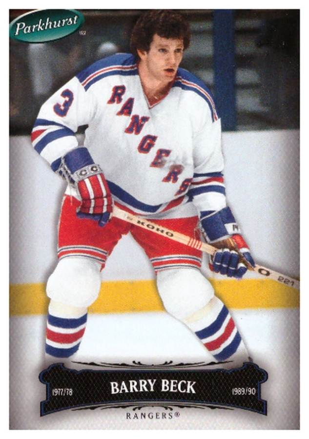 Legenda BARRY BECK Rangers 2006-07 Parkurst #12