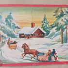 Ödberg: Hevosilla joulukirkosta, tonttukin kannoilla p. 1942 - pikkukuva 1