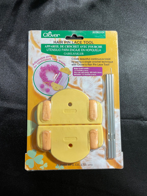 Clover pitsihaarukkalaite- Hair Pin Lace Tool
