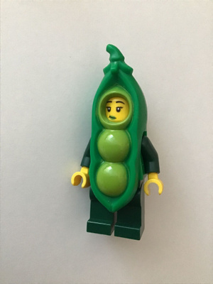 Lego minifiguuri - Peapod Costume Girl, Series 20