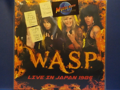 W.A.S.P.-LIVE IN JAPAN 1986 - RARE NUMBERED UUSI LP+NIMMARI